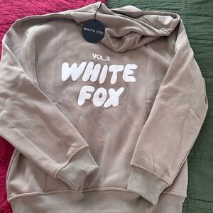 White fox offstage hoodie.SOLD OUT online! Size Small/medium. Color fawn.